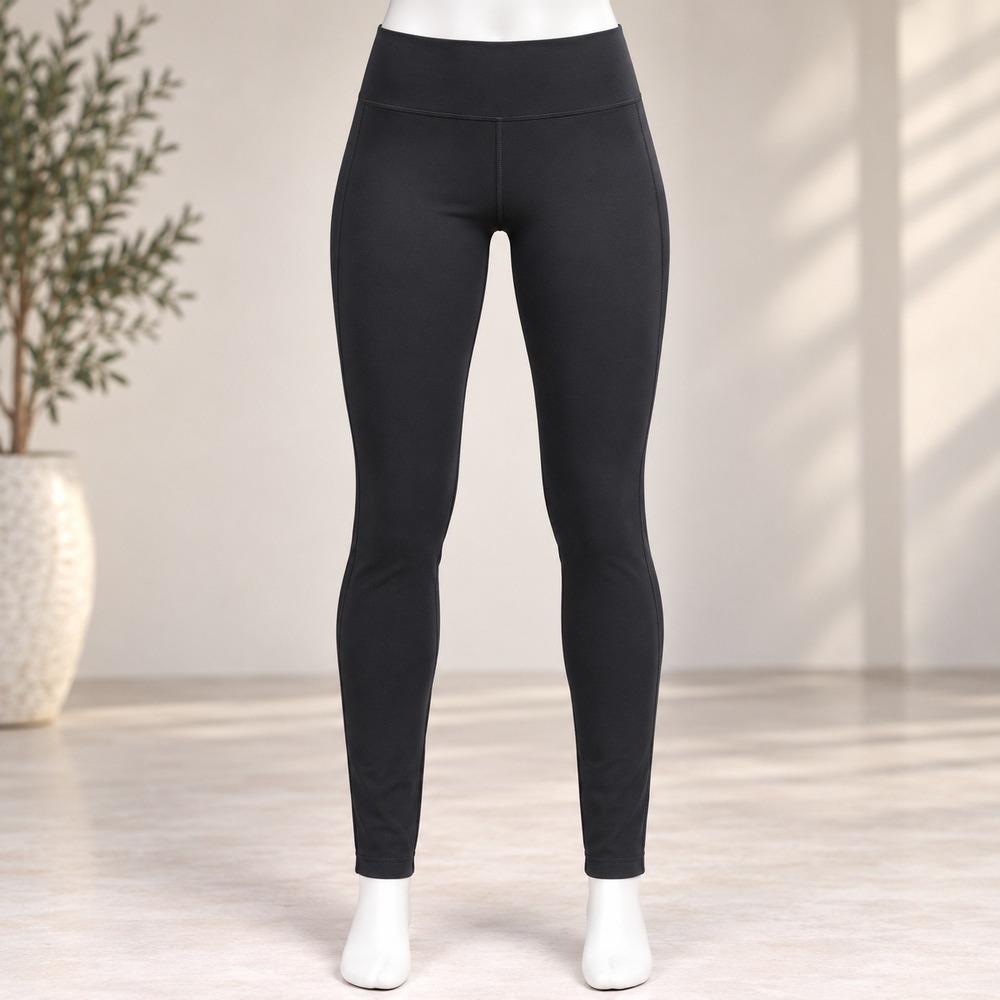 White House Black Market Leggings Womens L Black Back Seam Pull On Pants